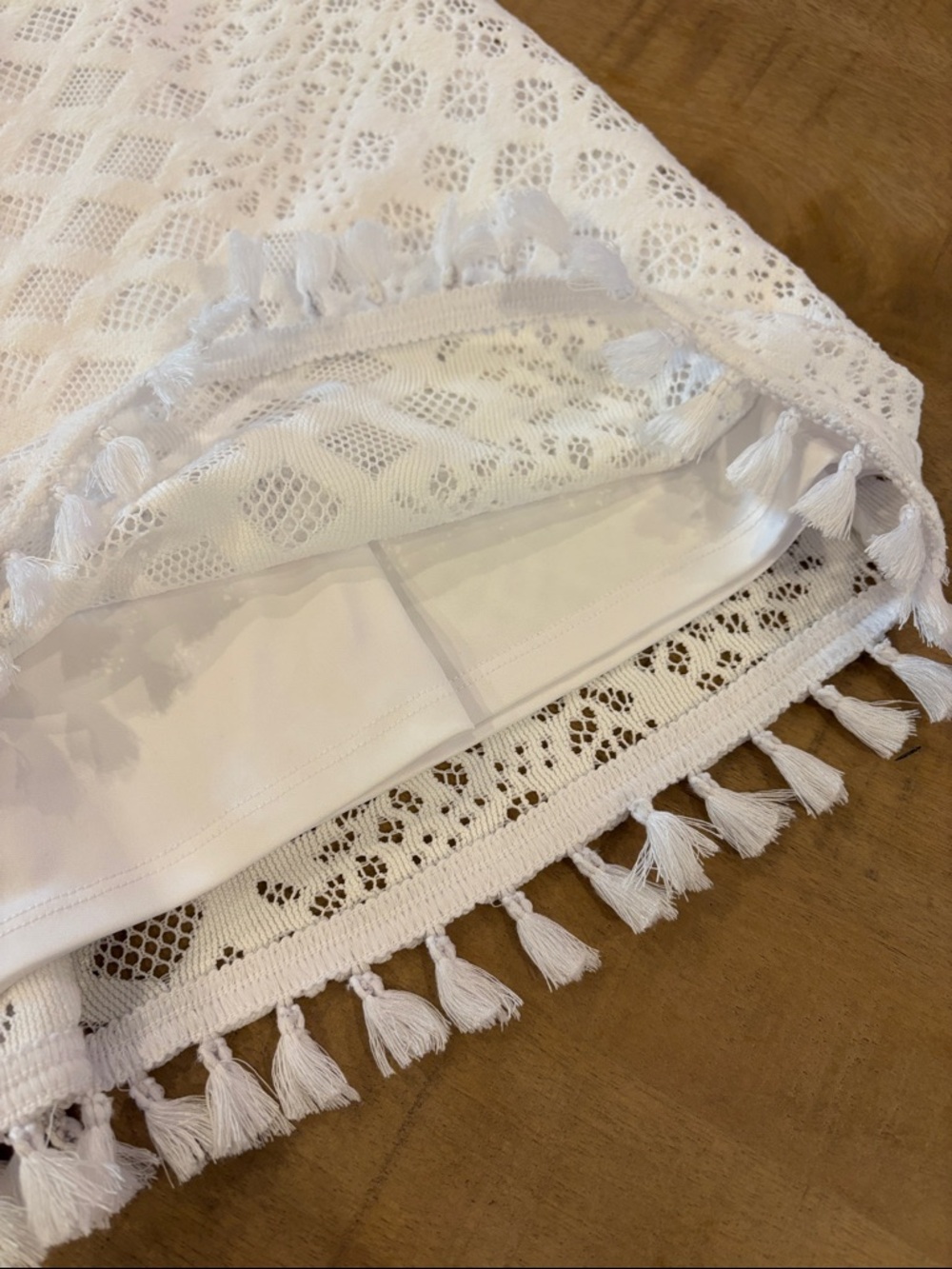 Lilly Pulitzer White Marquette Shift Dress XS Tassel Trim Summer Graduation - Picture 9 of 12